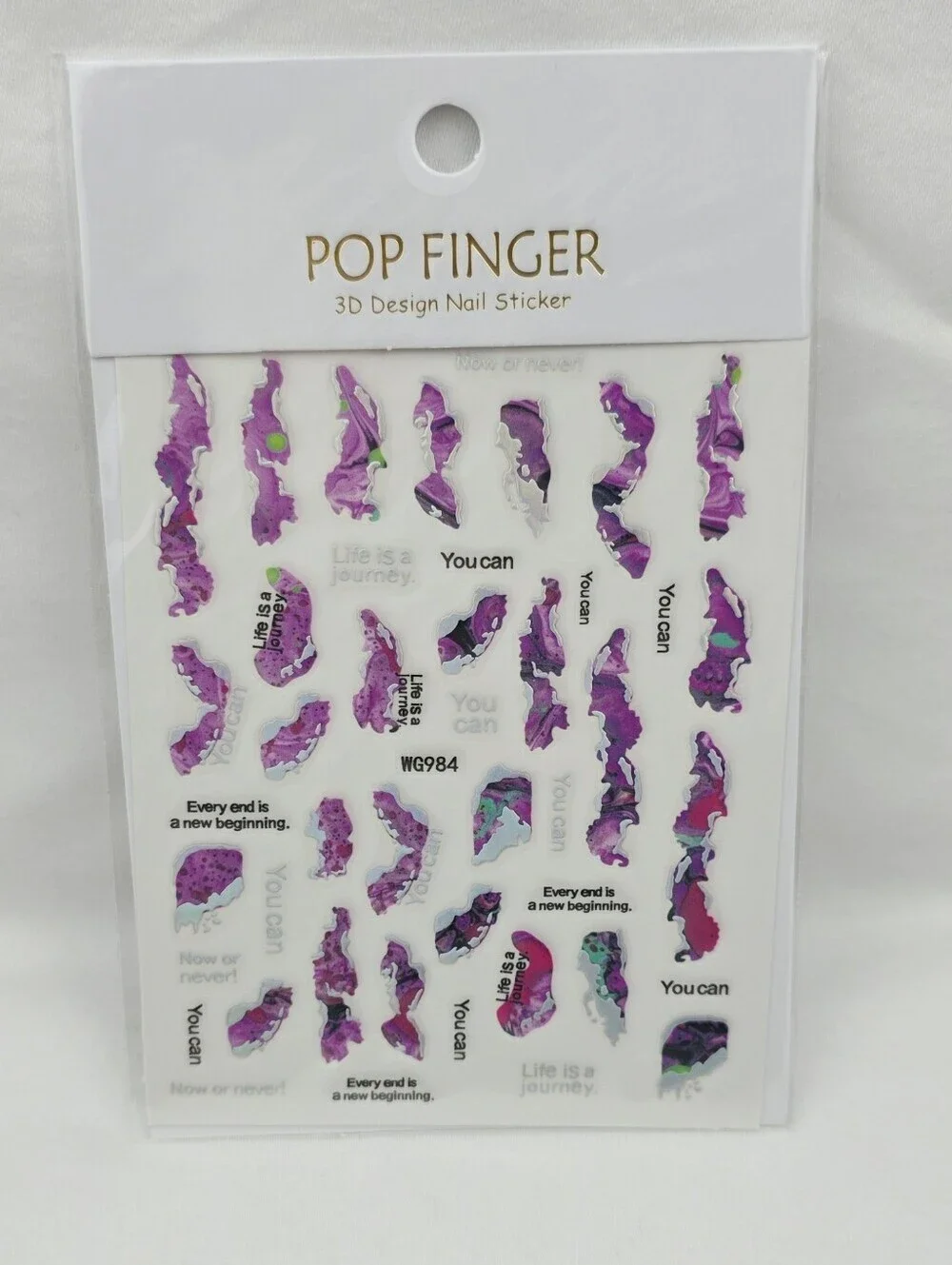 Trendy Self Adhesive Nails Art Transfer Sticker
